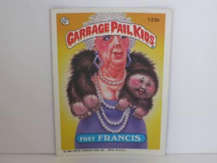 133b Foxy FRANCES 1986 Topps Garbage Pail Kids Card